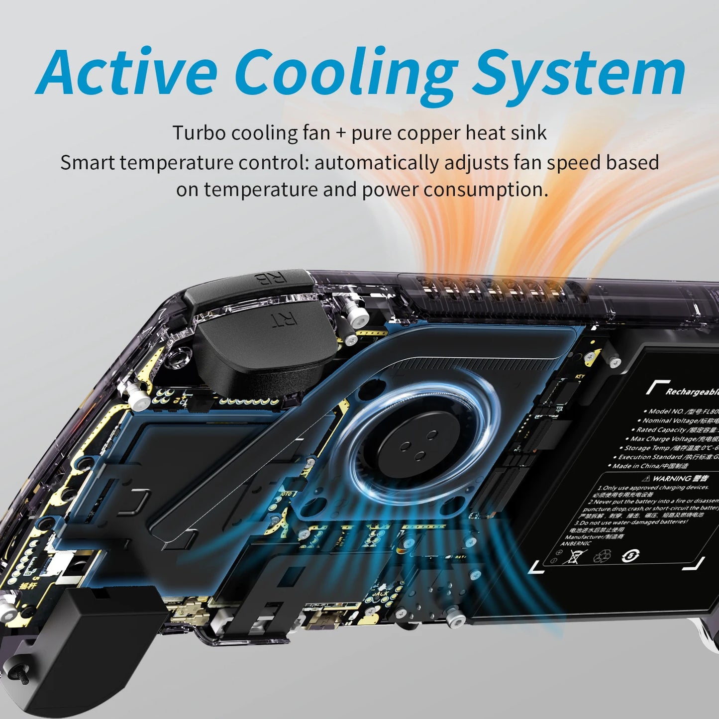 ANBERNIC RG557 Handheld Video Game Console Android 14 Gaming Console 5.48" AMOLED HD Screen Support RGB Lighting 5500mAh Android