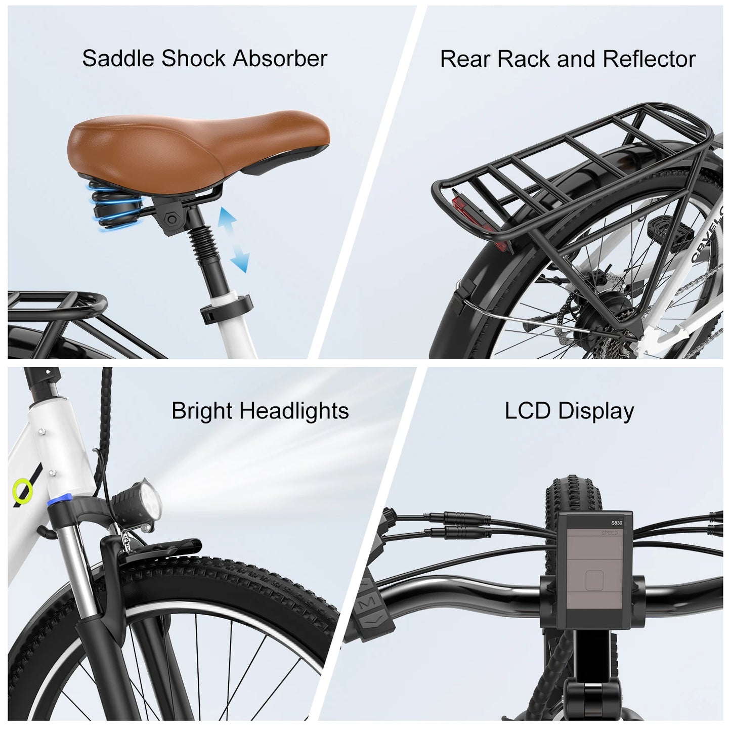 48V 1000W Motor Removable Battery E-Bike, High speed, Max Range 60+ Miles, 26 inch Electric bike