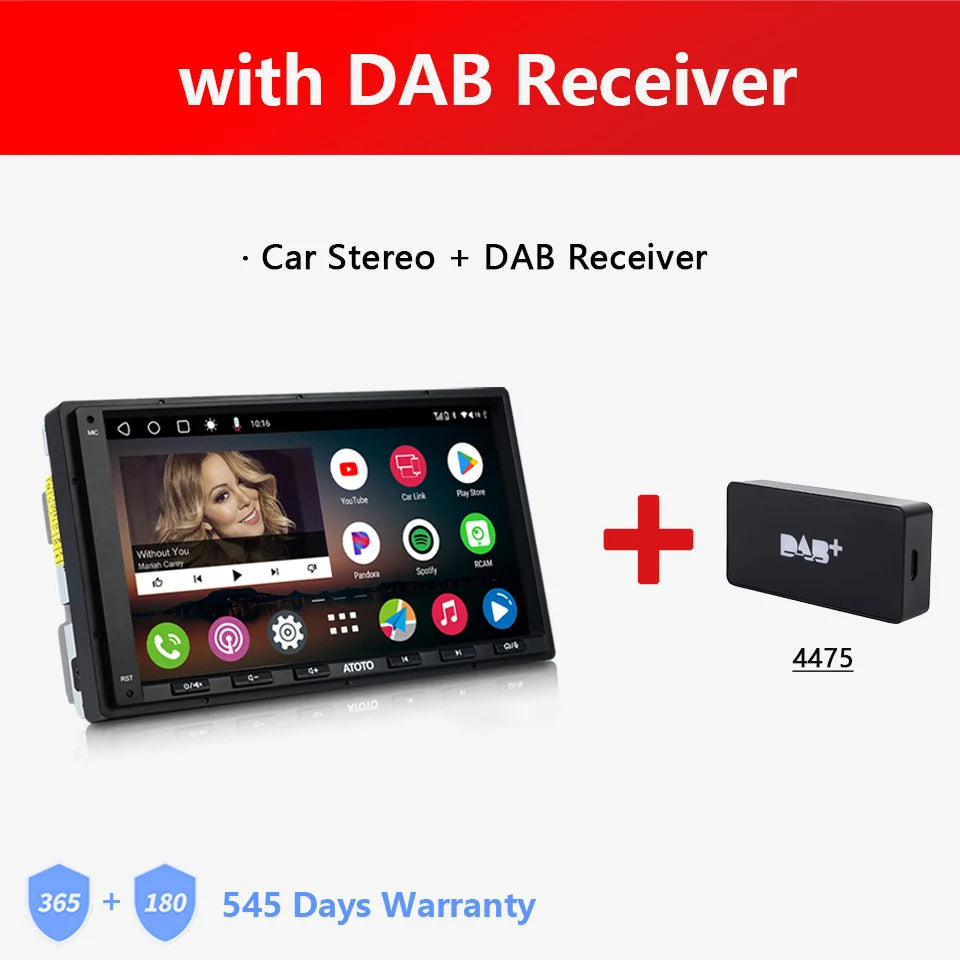 ATOTO Universal 7 inch Android Car Stereo Double 2 Din Multimedia Player Carplay Screen Android Auto 2Din Bluetooth Radio A6