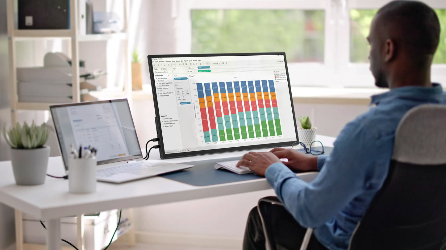 UPERFECT UMax 21 Touchscreen 21.5" 120Hz Computer Display 1080P 100% sRGB USB-C HDMI HDR Gaming Portable Monitor for Laptop Mac