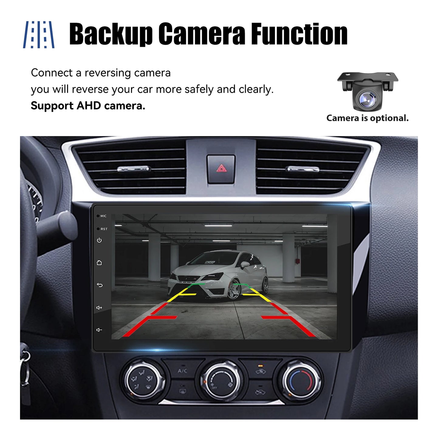 7" Double 2 DIN Android 14 CarPlay Car Stereo Multimedia Video Player GPS Navigation Wifi FM/RDS Bluetooth Multimedia Fit Nissan