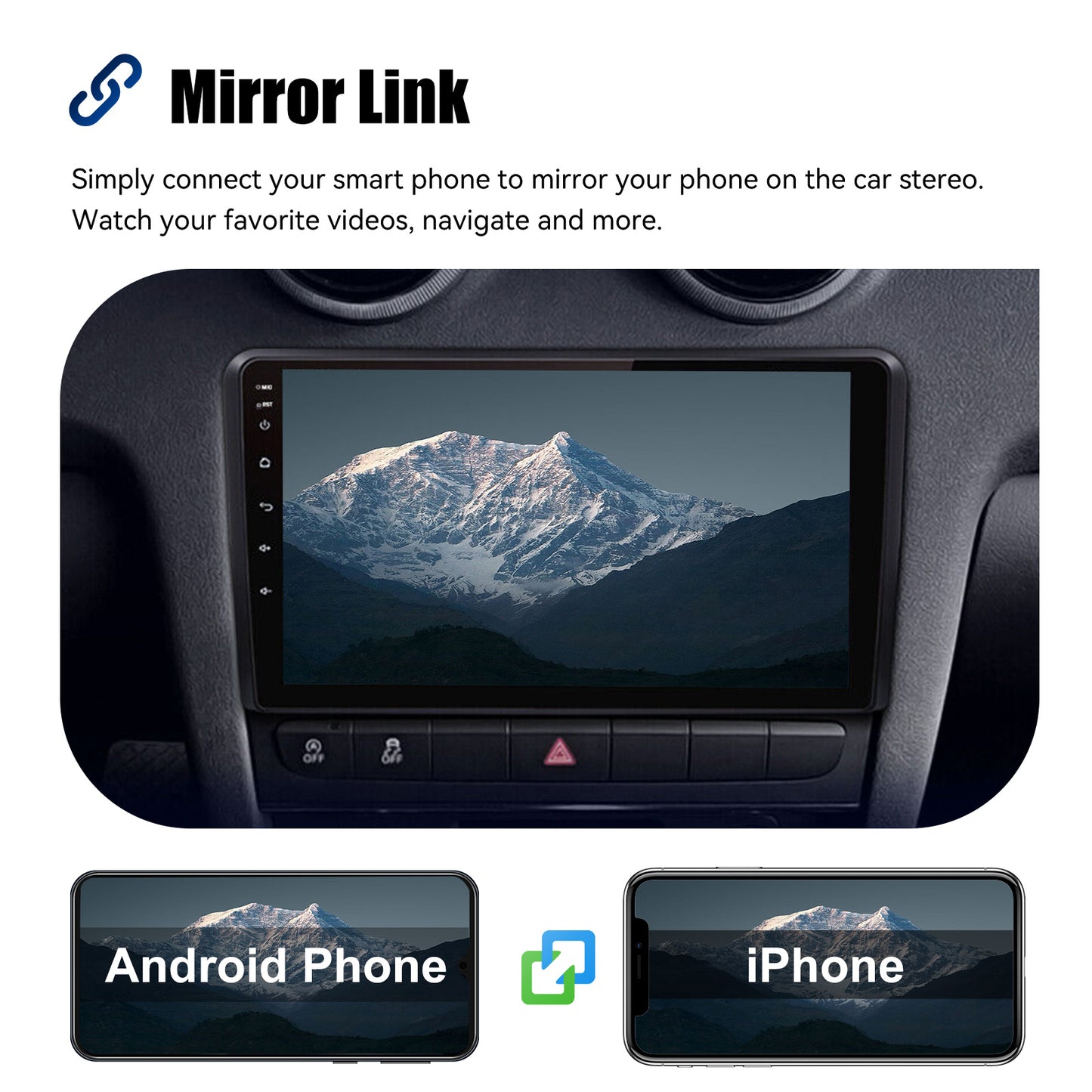 ESSGOO 9" Carplay AndroidAuto Car Stereo Multimedia Player Radio Android 13 GPS SAT Navi Wifi BT FM RDS For Audi A3 8P 2003-2013