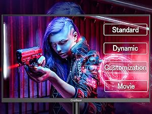 GreBear 165/144Hz Gaming Monitor 24 Inch - FHD 1080P IPS Screen 1ms (GTG) Home Office Computer Display, FreeSync Technology, 100