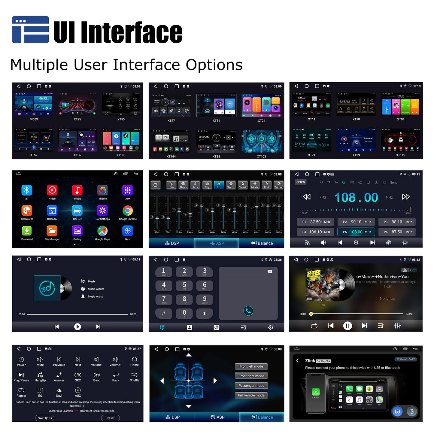 ESSGOO 7" Android 14 4G+64G Apple Carplay Car Stereo GPS NAVI WIFI RDS FM BT for VW Golf 5 6 Passat Polo Touran Tiguan Caddy EOS